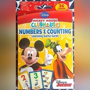 Disney Mickey Mouse Clubhouse Numbers & Counting Learning Game Cards